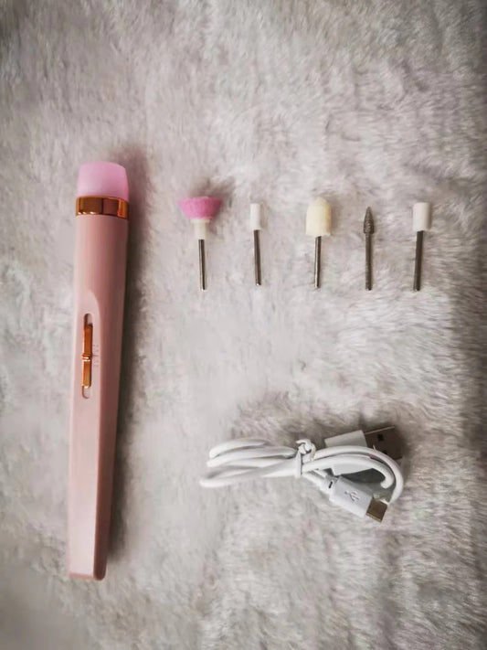 5in1 Manicure Machine Set Electric Nail Drill Polisher Cordless
