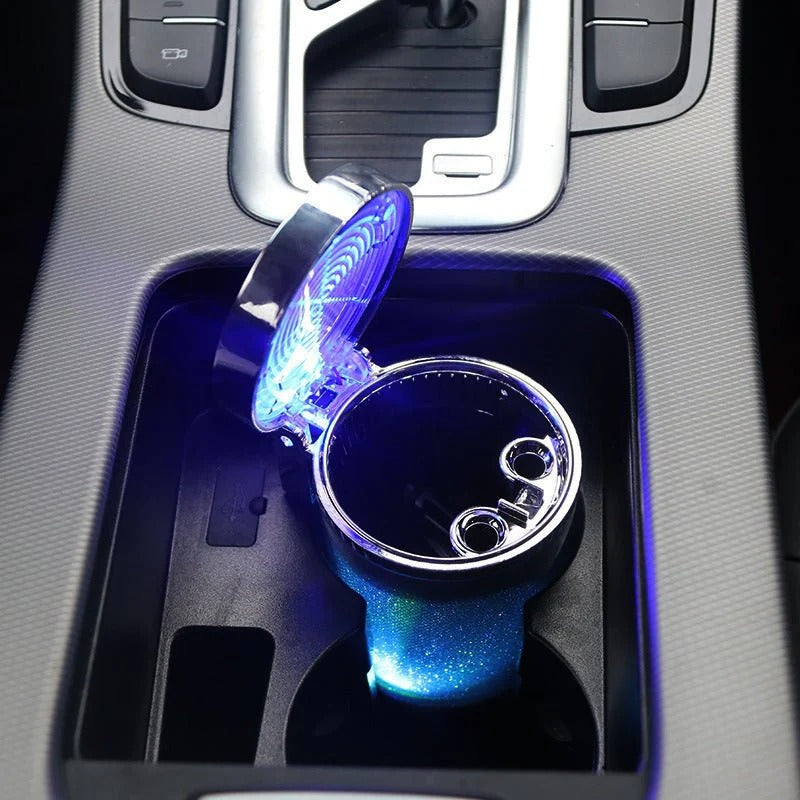 Car Ashtray With LED Light RGB Ambient Light