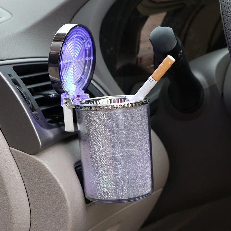 Car Ashtray With LED Light RGB Ambient Light